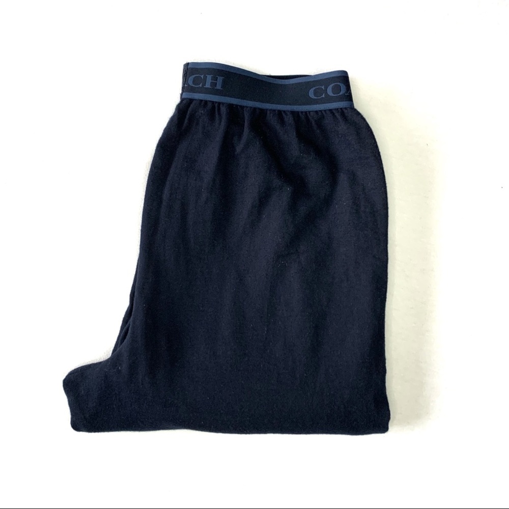 NWT Coach Navy Cotton Pajama Pant - Picture 4 of 6
